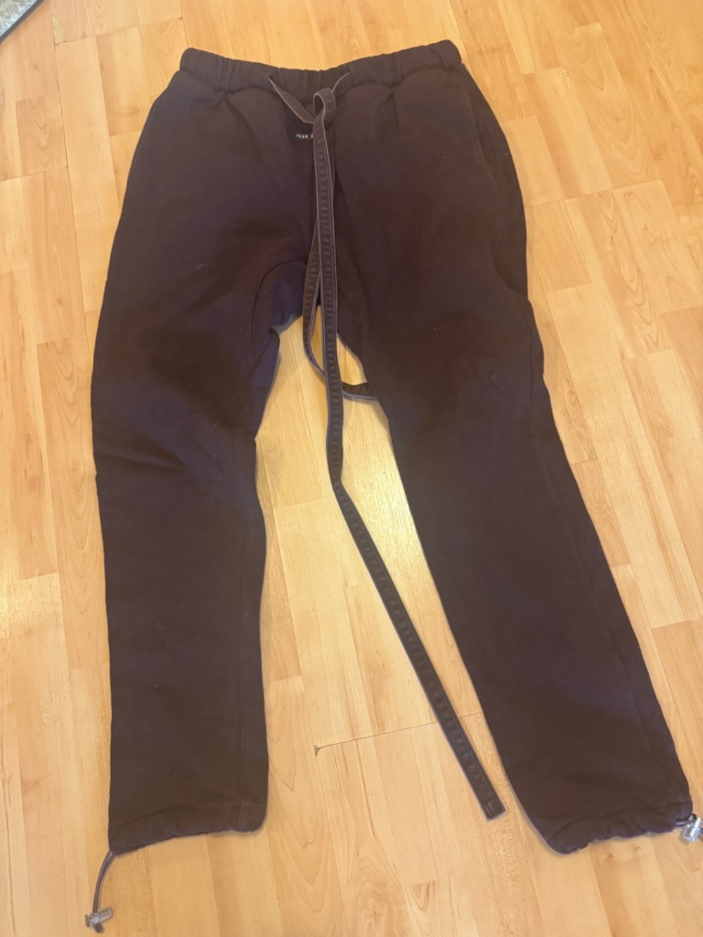 Fear of God Black Men’s Drawstring Joggers